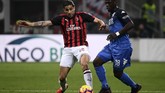 AC Milan berhasil mengakhiri laga dengan clean sheet. Ini adalah clean sheet ketiga dalam lima laga terakhir. (MARCO BERTORELLO / AFP)