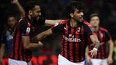 Babak pertama antara AC Milan lawan Empoli akhirnya berakhir imbang tanpa gol.(MARCO BERTORELLO / AFP)