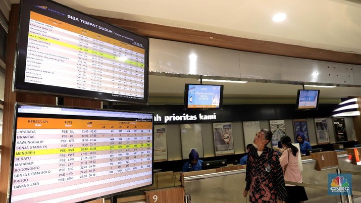 Geliat Penjualan Tiket Kereta Api pada H-90 Lebaran