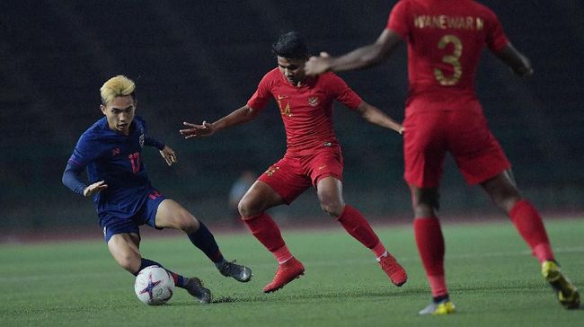 Babak Pertama: Timnas Indonesia U-23 Tertinggal dari Thailand
