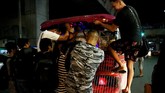 Menurut hasil survei Waze pada 2015, tingkat kemacetan lalu lintas di Filipina adalah yang terparah di dunia. (REUTERS/Eloisa Lopez).