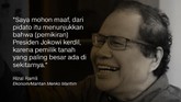 Rizal Ramli, Ekonom/Mantan Menko Maritim.