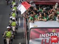 Arak-arakan Timnas Indonesia U-22 Sepi Suporter