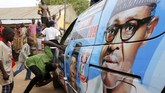 Muhammadu menjabat sebagai presiden pada 2015, setelah mengalahkan Goodluck Jonathan yang merupakan petahana pada saat itu. (REUTERS/Nyancho NwaNri)