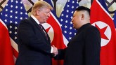 Pertemuan kali ini masih membahas soal denuklirisasi dan pencabutan sanksi ekonomi terhadap Korea Utara. (REUTERS/Leah Millis)