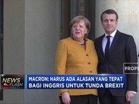 Macron-Merkel Bertemu Bahas Brexit