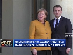 Macron-Merkel Bertemu Bahas Brexit