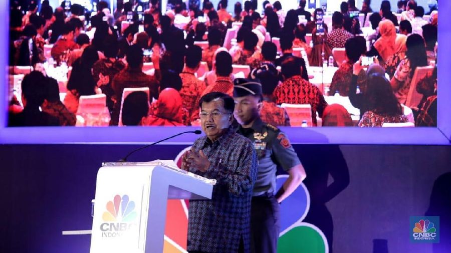 JK menilai Indonesia bukan negara otoriter sehingga kecil kemungkinan terjadi konflik.