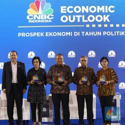 JK, Sri Mulyani, sampai Perry Tukar Pikiran di Satu Panggung