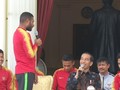 VIDEO: Jokowi Guyur Timnas Indonesia U-22 Rp200 Juta