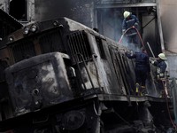Kebakaran Kereta di Kairo Picu Puluhan Orang Tewas
