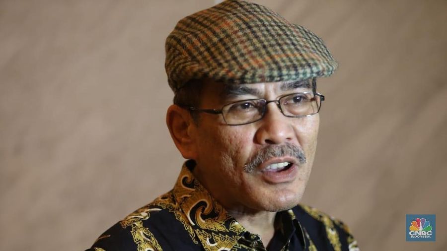 Ekonom senior, Faisal Basri saat menghadiri acara վ Economic Outlook 2019. (վ/Muhammad Sabki)