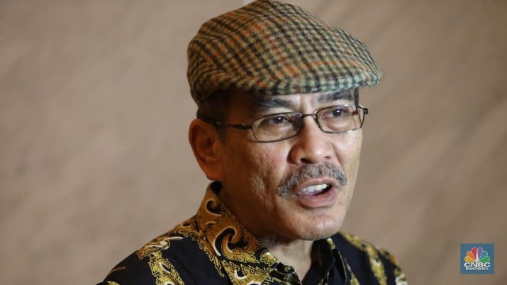 Ekonom senior, Faisal Basri saat menghadiri acara CNBC Indonesia Economic Outlook 2019. (CNBC Indonesia/Muhammad Sabki)