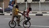 Namun, kelompok oposisi menolak hasil itu dan meminta digelar pemilihan ulang. (REUTERS/Afolabi Sotunde)