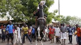 Muhammadu Buhari yang merupakan petahana kembali menang dalam pemilihan presiden Nigeria. (REUTERS/Nyancho NwaNri)