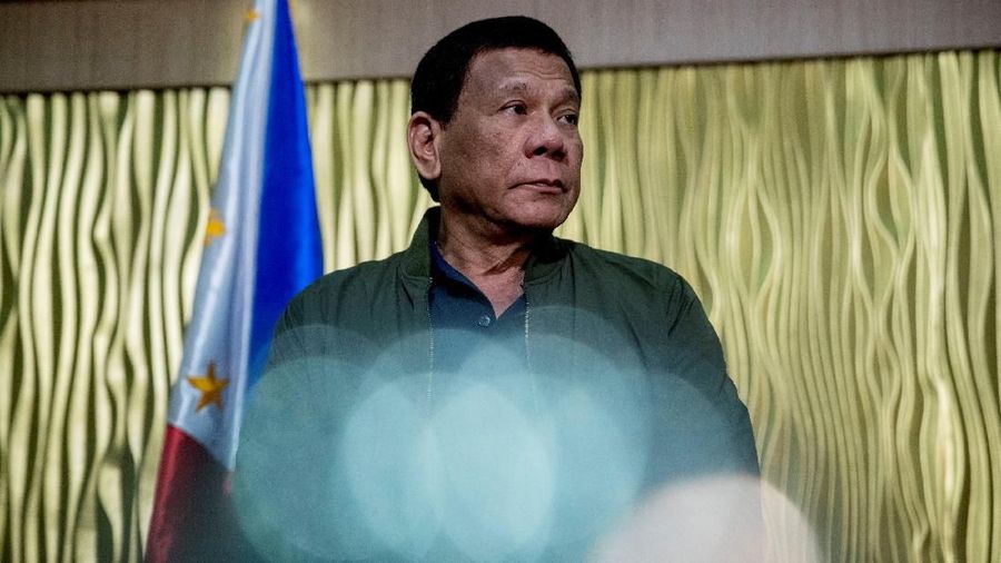 Philippines President Rodrigo Duterte arrives to greet the U.S. Secretary of State Mike Pompeo at Colonel Jesus Villamor Air Base in Manila, Philippines, Thursday, February 28, 2019. Andrew Harnik/Pool via REUTERS