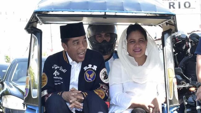 Iriana Ajak Istri Pensiunan TNI-Polri Pakai Baju Putih ke TPS