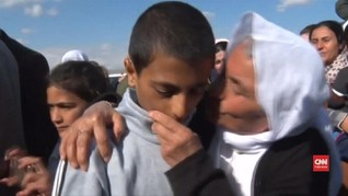 VIDEO: Bebas dari ISIS, Warga Yazidi Pulang ke Peluk Keluarga