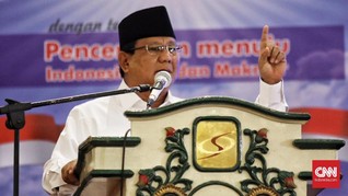 Prabowo Kenang Era Orba saat Indonesia Jadi Anak Emas Barat