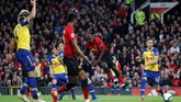 Manchester United berbalik unggul atas Southampton 2-1 lewat gol Romelu Lukaku pada menit ke-59. (Reuters/Carl Recine)