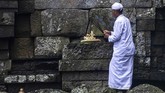 Upacara Melasti merupakan ritual menyambut Hari Raya Nyepi Tahun Baru Caka 1941. (Photo by Juni Kriswanto / AFP)