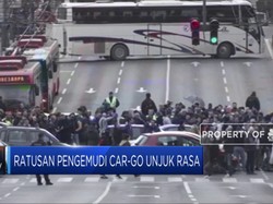 Ratusan Pengemudi Car-Go Unjuk Rasa