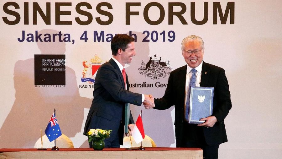 RI dan Australia akhirnya menandatangani perjanjian perdagangan bebas yang penting itu pada Senin (4/3/2019).