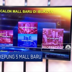 Jakarta Dikepung Lima Mal Baru