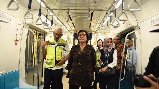 Sri Mulyani Sebut Tarif MRT Rp10 Ribu Tak Cukup Balik Modal