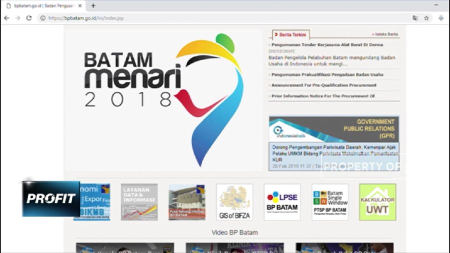 Kepala BP Batam menyatakan tanggal 22 Mei 2019 akan masuk 100 investor di mana 50 perusahaan di bidang digital.