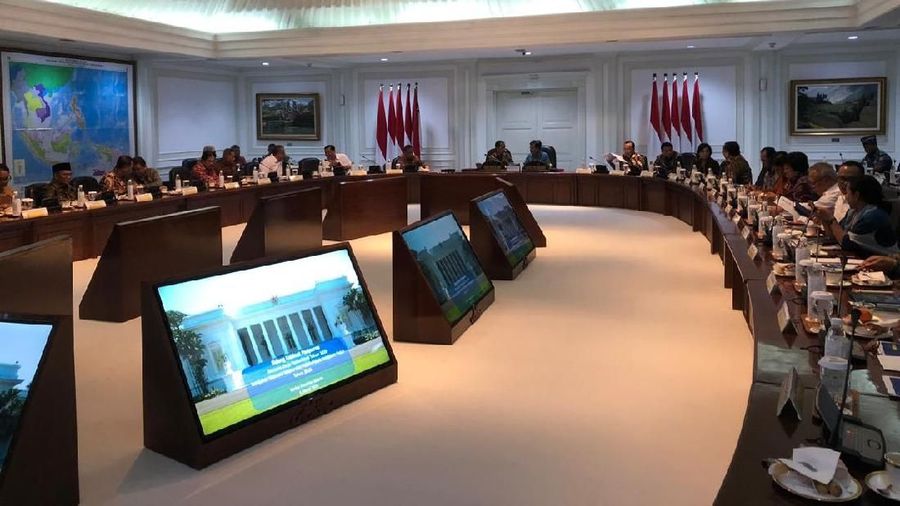Sidang Kabinet Paripurna di Istana Negara (CNBC Indonesia/Chandra Gian Asmara)