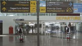 Tercatat sedikitnya 468 penerbangan tidak beroperasi saat penghentian sementara operasional Bandara I Gusti Ngurah Rai selama 24 jam selama Hari Raya Nyepi. (ANTARA FOTO/Fikri Yusuf)