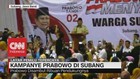 Kampanye Prabowo di Subang, Disambut Ribuan Pendukungnya