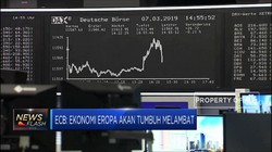 ECB: Ekonomi Eropa Akan Tumbuh Melambat