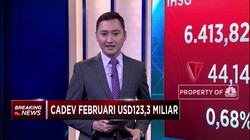 Cadangan Devisa Februari Bertambah US$ 3,2 Miliar