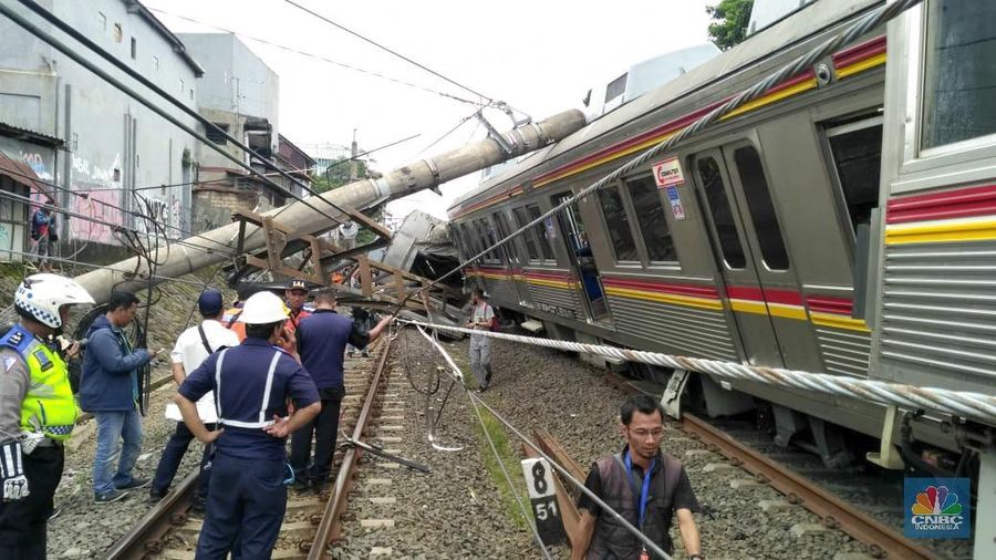 KRL rute Jatinegara-Bogor anjlok.
