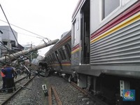 KRL Bogor-Jakarta Anjlok, Begini Penampakannya