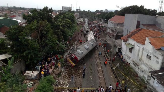 Penyebab KRL Anjlok Jakarta-Bogor di Cilebut Masih Diselidiki
