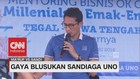 Gaya Blusukan Sandiaga Uno