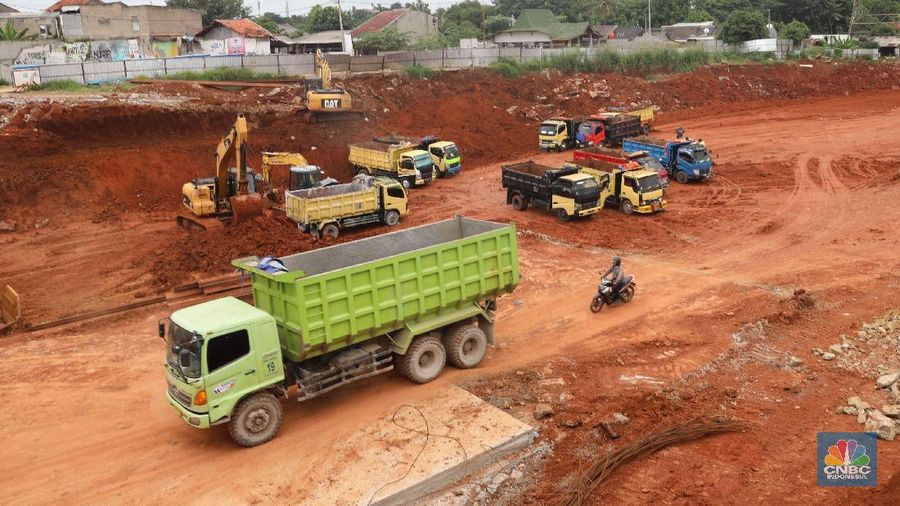 Pembangunan jalan tol Serpong-Cinere sepanjang 10,14 kilometer yang sempat mangkrak kini pengerjaannnya dikebut.