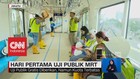 Hari Pertama Uji Publik MRT Jakarta