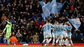 Secara agregat Man City unggul 10-2 atas Schalke dan menjadi kesebelasan Inggris yang mencetak agregat terbesar di Liga Champions. (REUTERS/Andrew Yates)