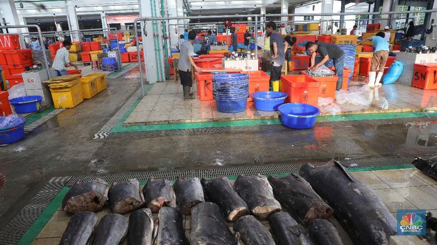 Pasar Ikan Muara baru merupakan terobosan baru one stop shopping yang menawarkan pasar bersih, nyaman, tidak becek, dan tidak bau.