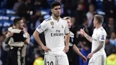 Sang juara bertahan, Real Madrid, tersingkir dari babak 16 besar Liga Champions 2018/2019 setelah kalah 1-4 dari Ajax Amsterdam di leg kedua atau agregat 3-5. (Photo by JAVIER SORIANO / AFP)