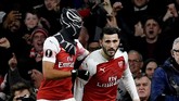 Keberhasilan Aubameyang menyelesaikan umpan Kolasinac membuatnya mencetak empat gol di Liga Europa musim ini. (Action Images via Reuters/Tony O'Brien)