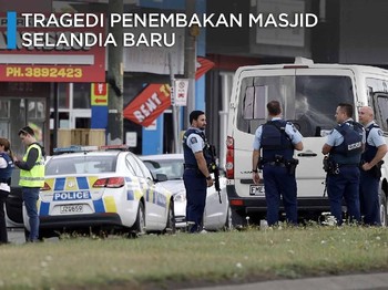 Puluhan Jamaah Masjid Tewas Ditembak di Selandia Baru
