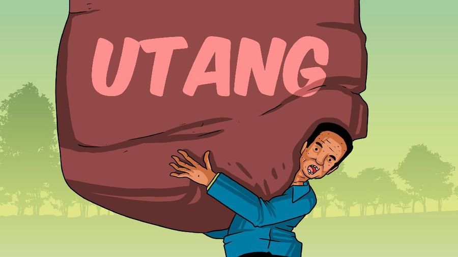 infografis 5 negara DAN lembaga keuangan internasional yang SERING beri utang ke RI