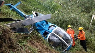 Korban Sebut Helikopter Jatuh Saat Akan Mendarat Darurat