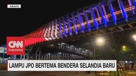 Lampu JPO Sudirman Bertema Bendera Selandia Baru