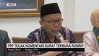 PPP Tolak Komentari Surat Terbuka Rommy